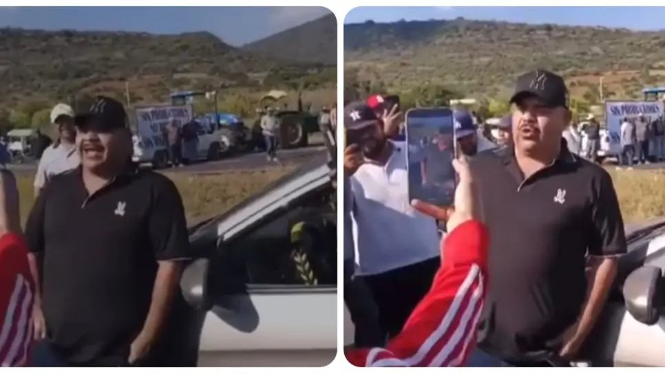 Chuy Lizárraga alegra a automovilistas con un palomazo en medio del bloqueo Post feature image