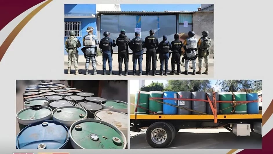 Durante dos cateos aseguran precursores químicos para la elaboración de Drogas Post feature image